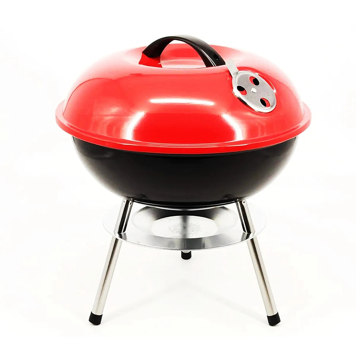 Discount Portable Round Shaped Small Mini 14 Inch Charcoal Camping Bbq Grill for Outdoor Garden
