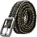 Outdoors Paracord Tactical Waist Belt Survival Woven Belt for Camping Hunting Hiking