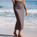 Muslim Women Oversize  Modest Swimwear Burkinis Long Wrap Skirt Long Swim Sarong Pareo