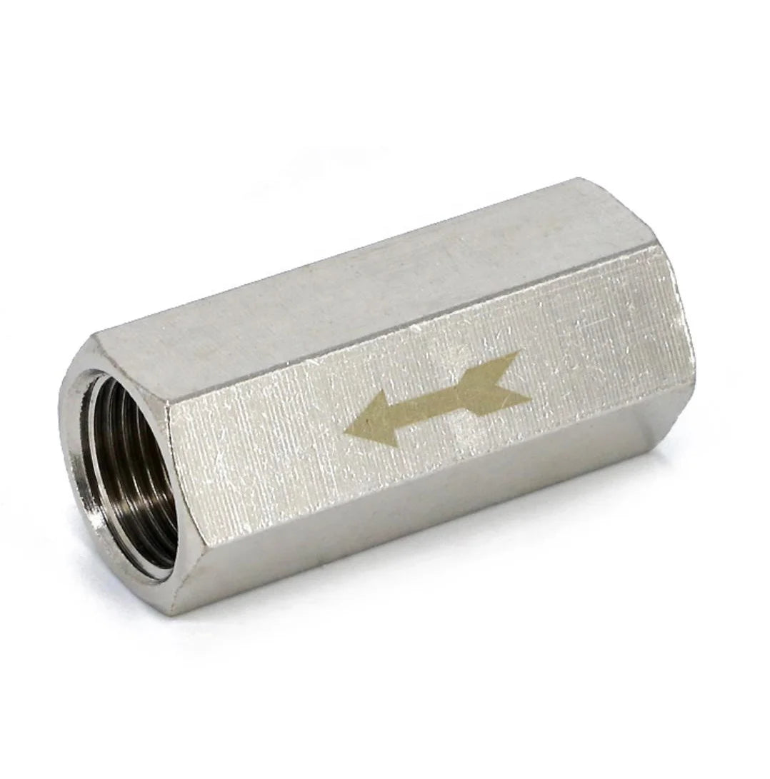 Mini Pneumatic Check Valve 1/4 BSPP One Way Air Non-Return Valve Air Compressor Brass Air Check Valve