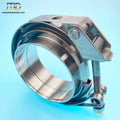 JTLD 2.5" Interlocking V-Band Exhaust Clamps with Male Female Flanges Assemblies