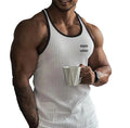 Sport Shirt Custom Logo Polyester Running Vest Fitness Stringer Exercise Men Bodybuilding Slim Workout Muscle GYM Tank Tops