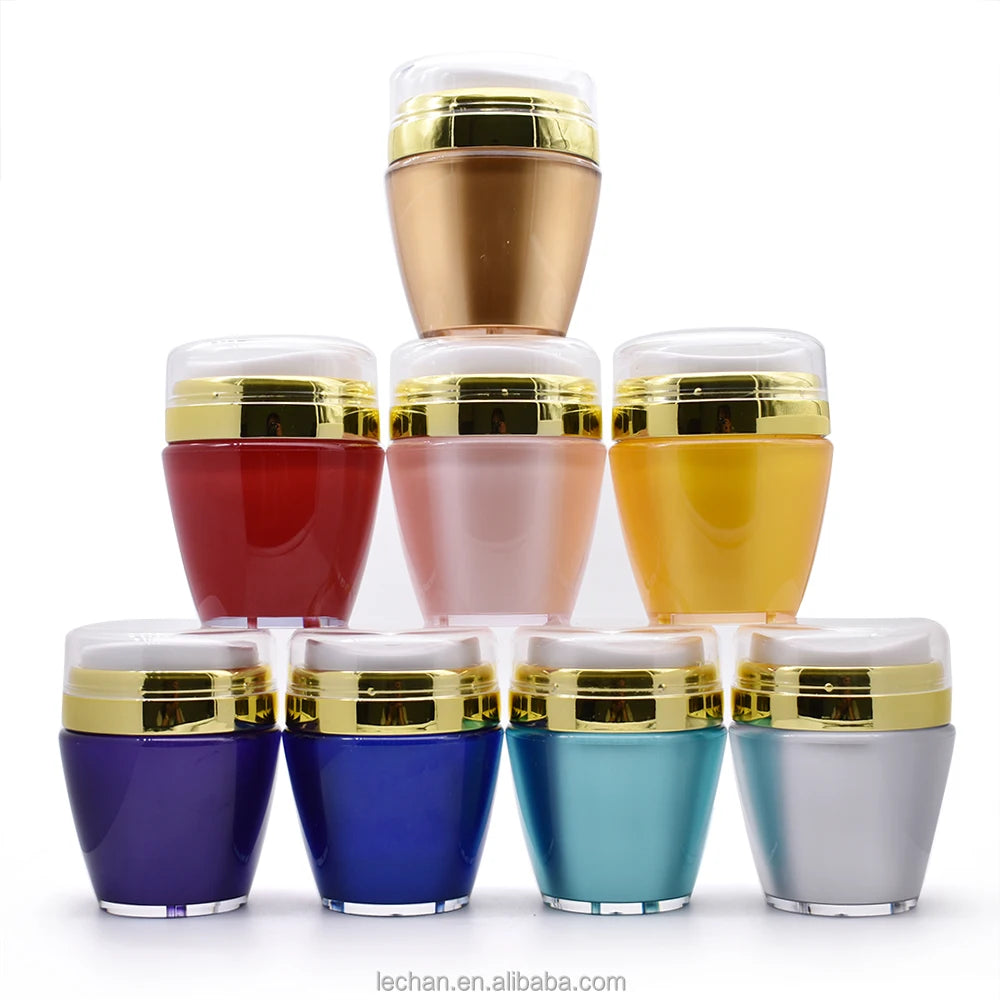 New Style Empty Luxury Colorful Cosmetic Airless Pump Container Cream Jars Bottle 30ml