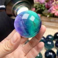 Wholesale Natural Rainbow Fluorite Sphere Crystal Rainbow Ball Carved for Decoration