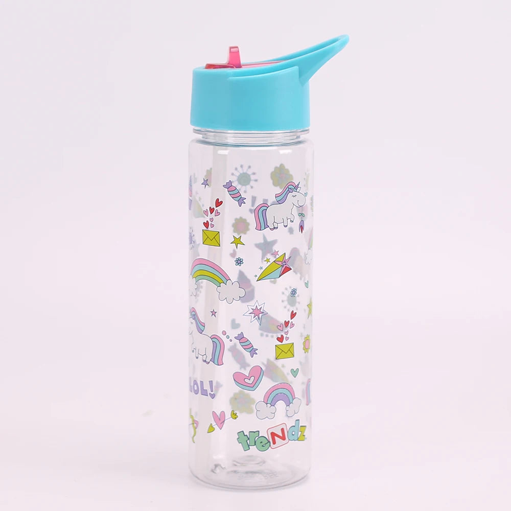 Spout Drink Bottle 750ml Plastic Sport Water Bottle with Straw