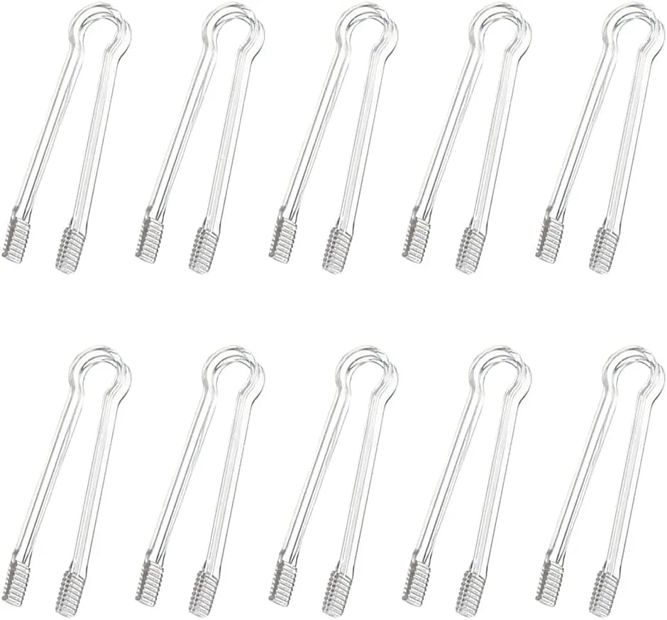 Mini Tong Hand Shape Silicone Food Kid Tongs for Sugar Cubes Serving Food