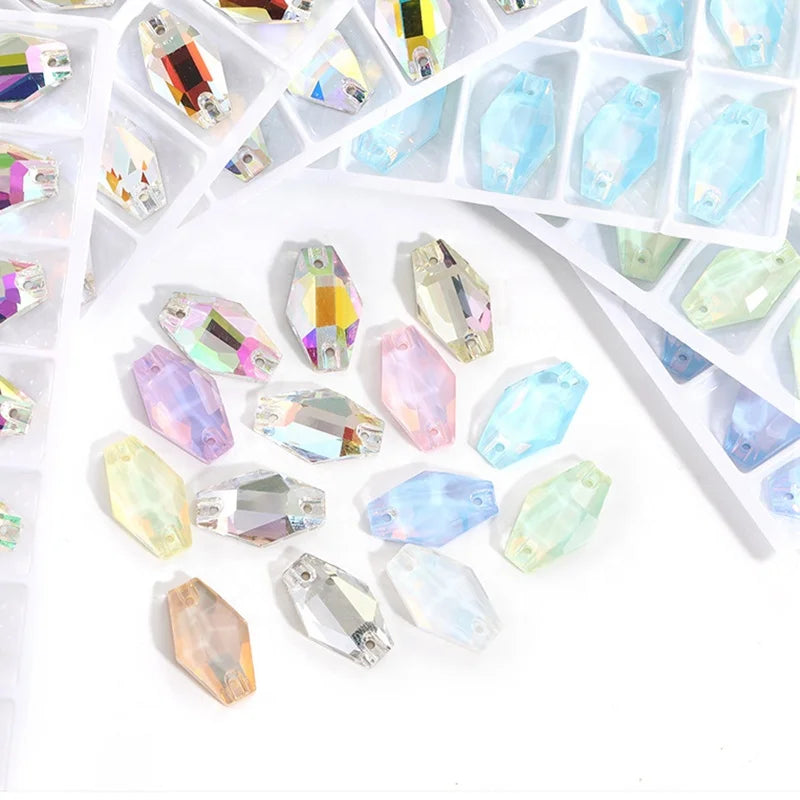Customization High-Quality Vase Shape Crystal Glass Rhinestone Accessories