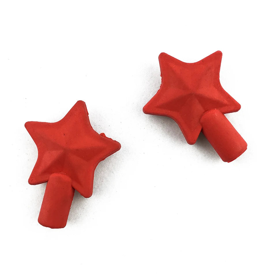 Star Shaped Pencil Top Erasers Star Shape