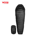 WOQI Compact Portable 650 FP Duck Down Winter Sleeping Bag  for Camping Hiking Backpacking