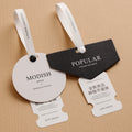 OEM Sustainable Clothing Hanging Labels for Printing Factories Non Tearing Hanging Labels Soft Ribbon Printing Hanging Labels