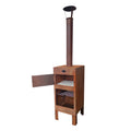 Factory Direct Sales Multifunctional Outdoor Fire Pit Pizza Oven Firewood Corten Steel Fireplace Chimney Design With Bbq Grill