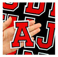 26 Alphabet Embroidery Patches Embroidered Colorful Letters Varsity Letter Iron-On Chenille Eco-Friendly Felt Heat Cut
