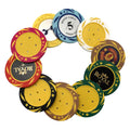 Clay 14g Poker Profissional Paulson Keramik Profissional 500pcs Pharaoh Roundfor Chips Sale Arcilla and Acrylic Case Poker Chip