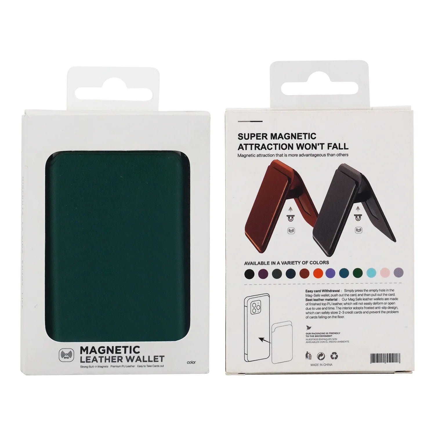2026 New  Accessory Holder Convenient ID Support Storage PU Magnetic Card Holder  Mobile Phone Business Card