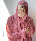 Loriya New Design Abaya Manufacturer Flower Printing Prayer Abaya Muslim Women One Piece Jilbab Abaya Muslim Dress