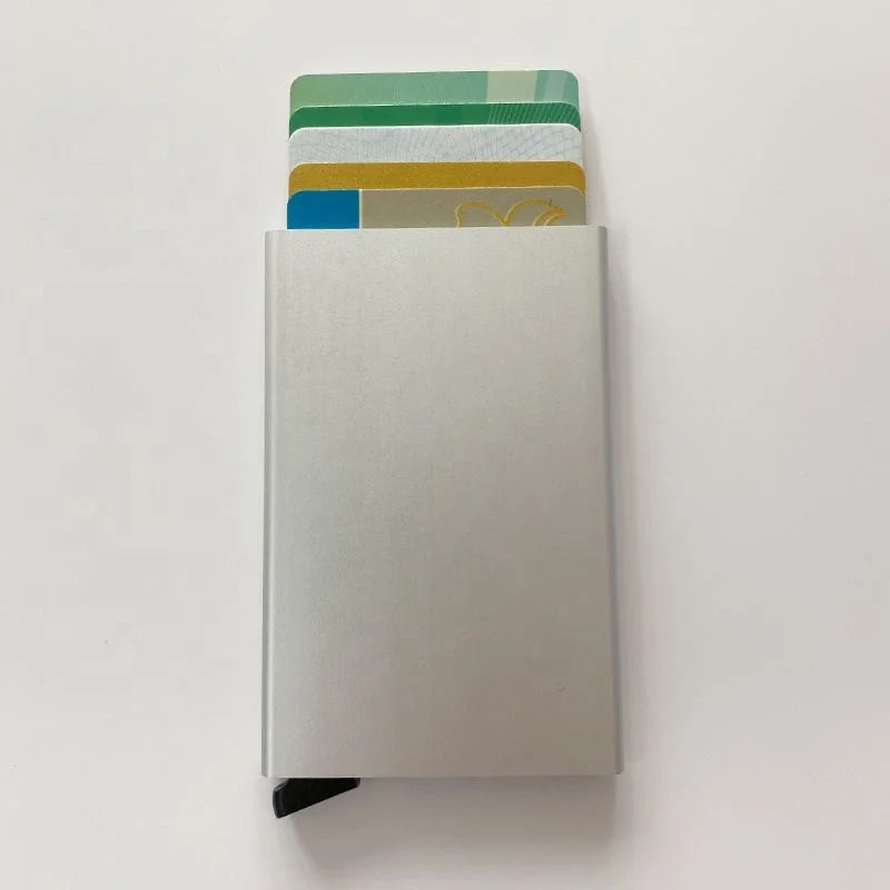 Aluminum Card Wallet Anti Theft Slim Card Holder Multi-Colors Metal Business Name Card Holder
