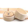 CSMD MOQ 100pcs Chinese Manufacturers Wholesale Luxury Jewelry Packaging Corduroy Quality Round Shaped Beige Velvet Necklace Box