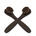 Horsehair Shine Shoes Brush Polish Dauber Applicators Cleaning Leather Shoes Boots Horse Mane Brushes