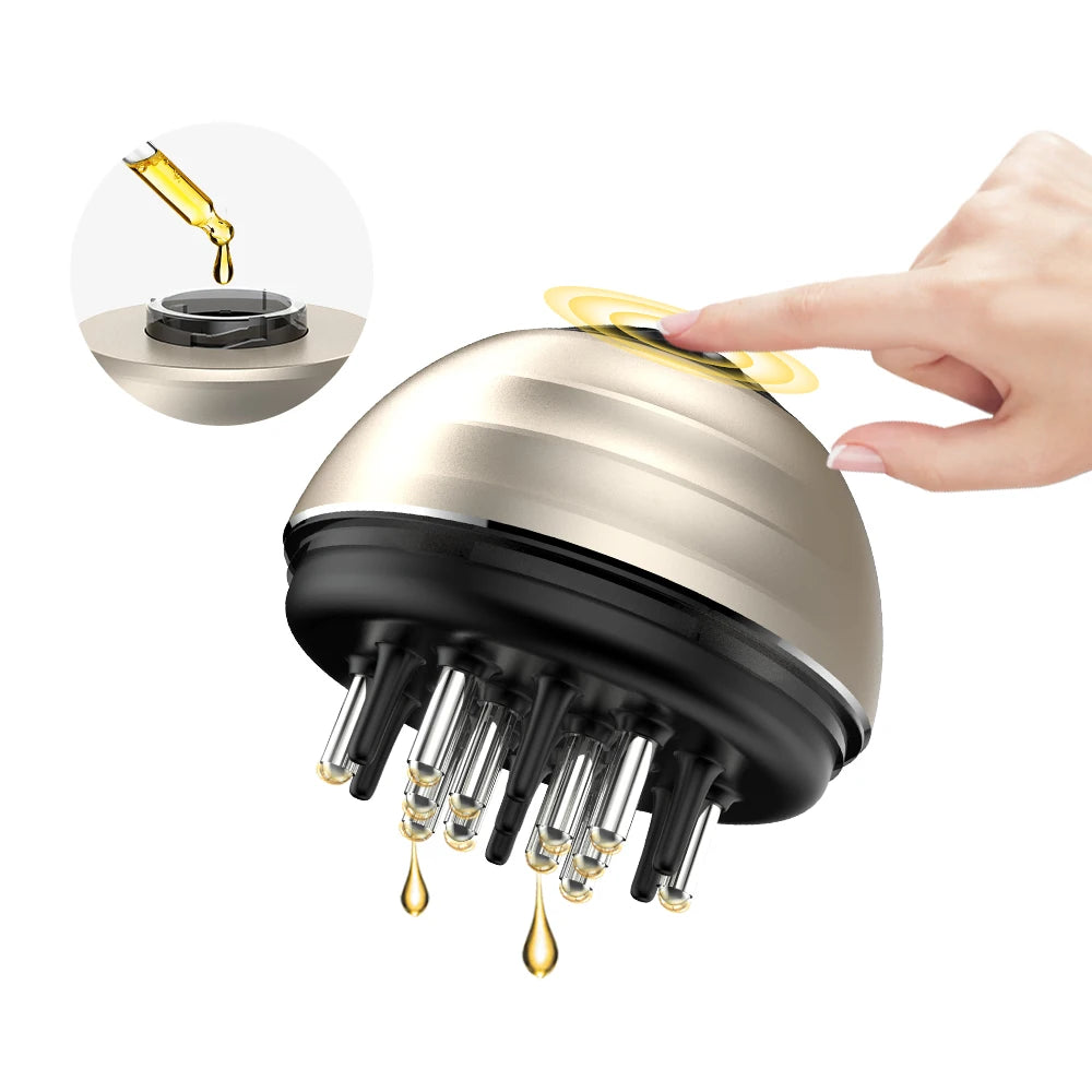 Mini Scalp Massager Oil Applicator Brush Hair Growth Treatment Massage Comb Bald Oil Hair Care Brush for Daily Home Use