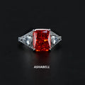 Fashion Square Cubic Zircon Women's Wedding Ring Temperament Lover Luxury CZ Ring Anniversary Jewelry