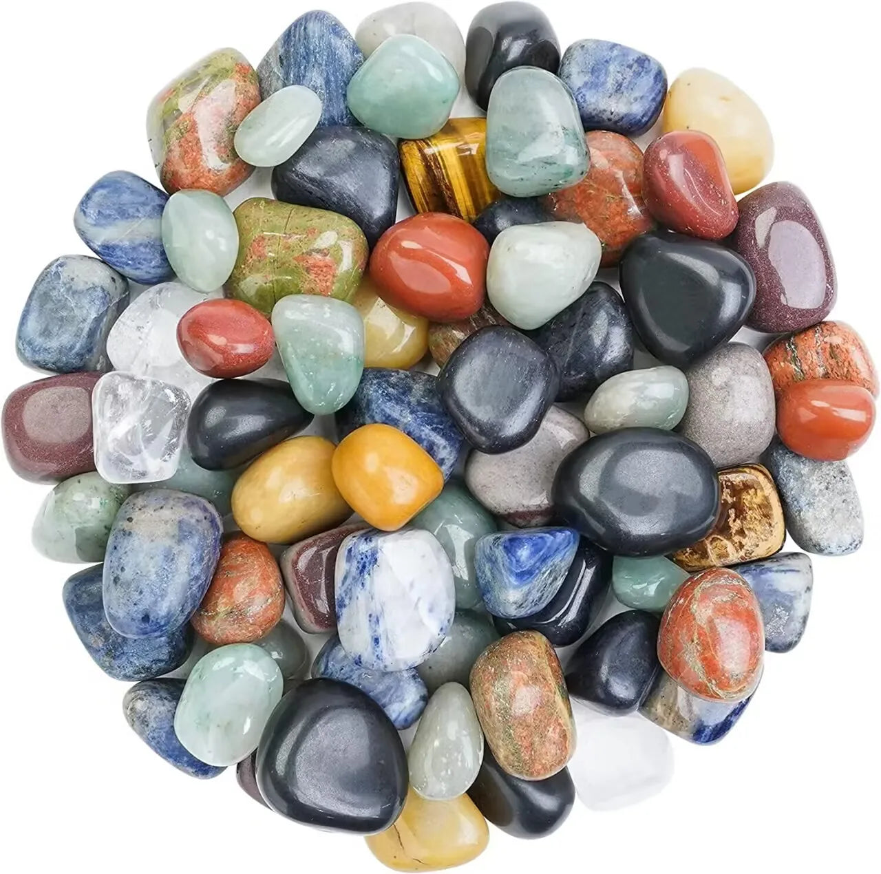 Polished Tumbled Stones and Healing Crystals Bulk Rocks Gem Stones for Tumbling Home Decoration Reiki Gifts Therapy Beginners