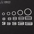 Metal Nylon Coated Bra Slider and Ring Shoulder Strap Bra Adjuster Adjustment Buckle Adjuster Clips