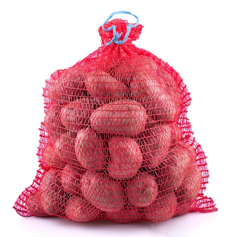 Top Selling Omai Brand PE Raschel Mesh Bag Drawstring Sealing Handle Customizable Sizes SGS Certified ISO9001/ISO2008 Vegetable