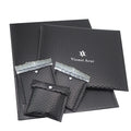 Packing Shipping Envelope Padded Shiny Black Matte Bubble Mailer Poly Mailers Custom Print Logo with Button