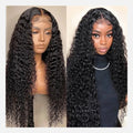 Brazilian Virgin Cuticle Aligned Curly Hair HD Swiss Lace Frontal Wig Glueless Full Lace Front Wigs for Black Women