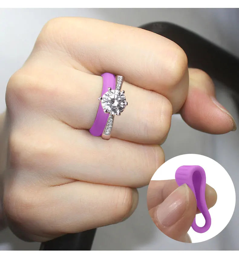 Silicone Ring Protector for Wen Working Out Wedding Band Guard for Gym and Fitness Secure Non-Slip Rubber Ring Cover for Women