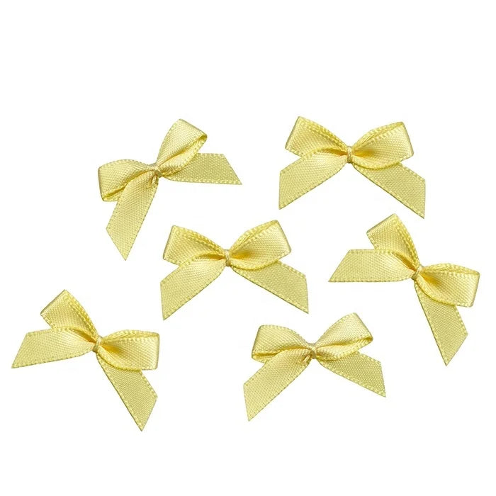 Gordon Ribbons Customization Underwear Satin 100% Polyester Mini Bow Tie Pack with Logo Custom Gift Wrapping Ribbon