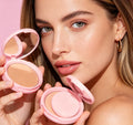 Oil Control Face Powder Compact Waterproof Long Lasting Finishing Powder