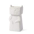 Hot Selling Minimalist Cat Cartoon Ceramic Vase Modern Contemporary Design for Christmas Home Tabletop Decoration