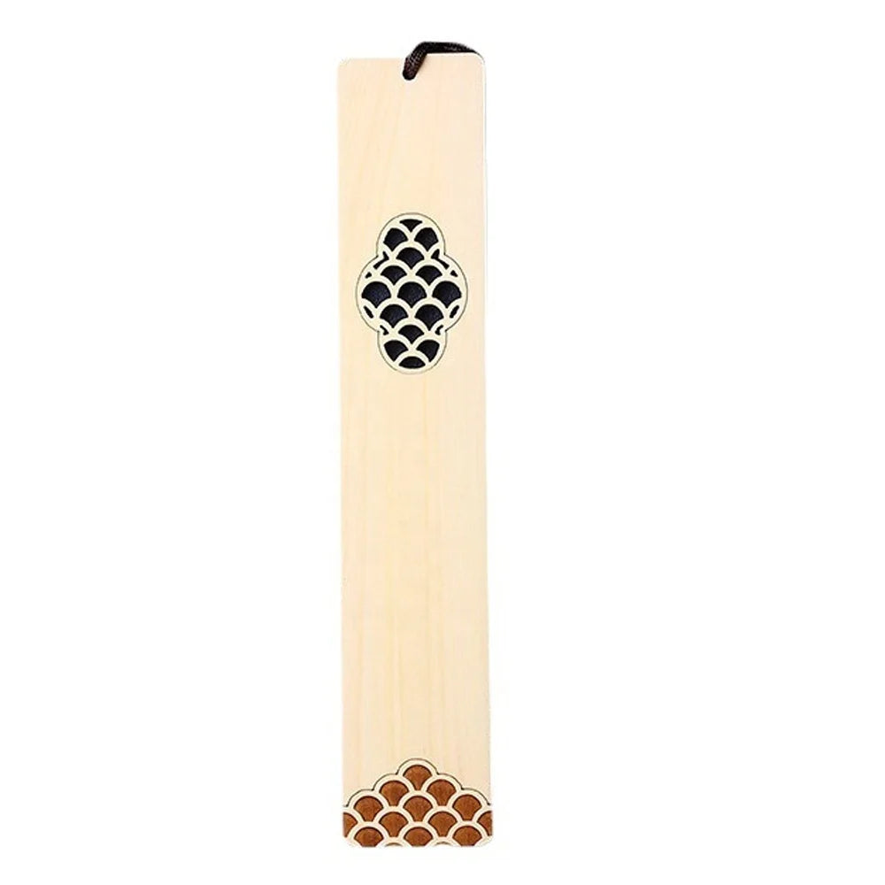 Japanese Style Bamboo Bookmark Handmade Folk Art Wood Book Mark Gift for Book Lovers