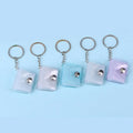 1inch Clear PVC Mini Photo Album Keychain Photo Key Chain