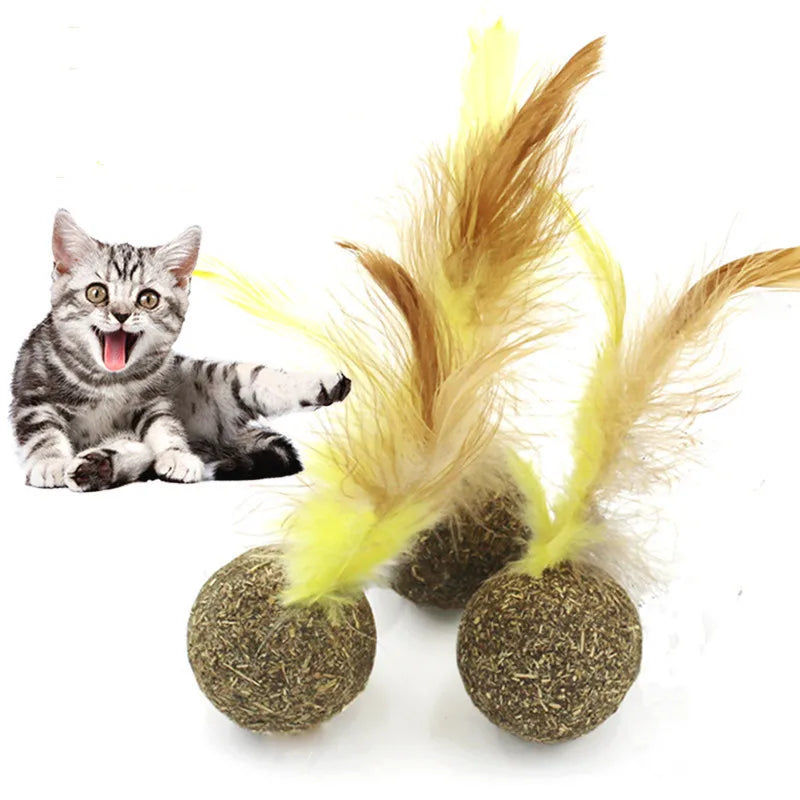 Wholesale Stocked Feather Catmint Ball