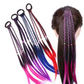 Wholesale Colored Pigtails Ponytails Dirty Braids Accessories Hair Ties Wigs Headwear Women Girls Wigs Ponytails