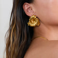 NEW VINTAGE PSYCHEDELIC FLOWERS DANCER EARRINGS Dazan 2026 HOT INS 18k Gold Plated Hypoallergenic Stainless Steel Beach Jewelry