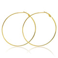 1.2mm round Earrings with Big Hoop Stainless Steel Gold Silver Black Rose Finish Women's Style from China for Wedding Occasions