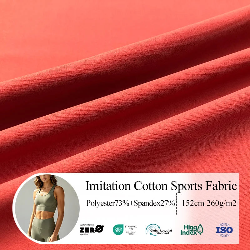 85 Colors Available High Elastic Breathable Moisture Wicking 27% Spandex 73% Polyester Knitted Fabric