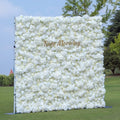 White Flower Wall Background Artificial Artificial Flower Wall Wedding Decoration Hotel Setting Decoration Props