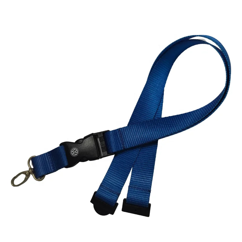 2026 Innovative Custom Keychain Logo Strap Nylon Neck Lanyards Carabiner Hook Plastic Breakaway Promotional Business Gifts