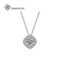 Luxury Wedding Jewelry VVS Custom Micro Cluster Necklace 925 Sterling Silver Moissanite Pendant for Women