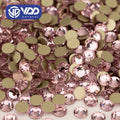 VDD 040 Light Rose High Quality Glass Rhinestones Crystal Glod Back Flatback Strass Stones Nail Art DIY Crafts Decorations