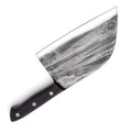 Handmade Forged 7-Inch 5cr15mov Steel Kitchen Knife Serbian Chef Cleaver for Filleting Slicing Broad Butcher with Wood Handle