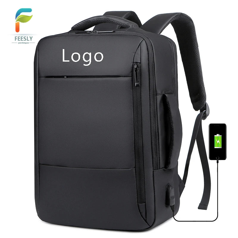 Laptop Backpack USB Charging Waterproof Durable College Unisex Business Laptop Travel Backpack