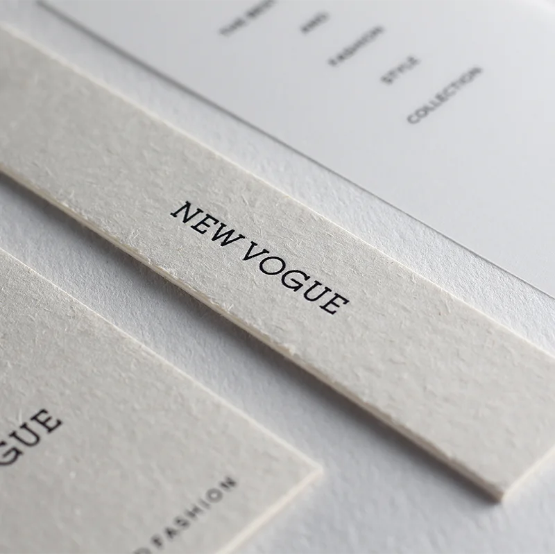 Custom Printed Luxury Clothing Hangtag Label Eco-Friendly Paper Accessories for Bags and Shoes