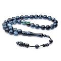 Wholesale Customization 10mm 33 45 51 Beads Dark Blue Acrylic Resin Lucite Silver Plated Islamic Unisex Muslim Prayer Beads