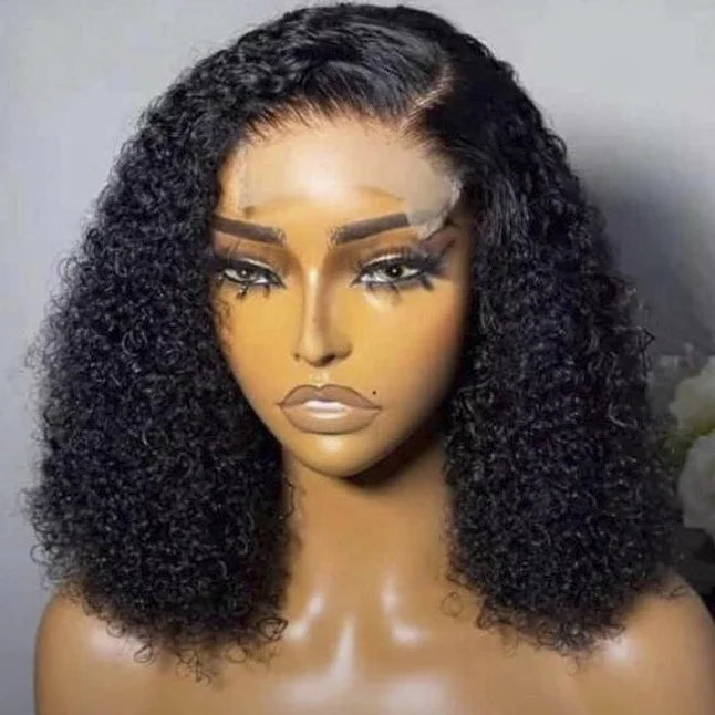 Cheap Short Bob Wigs Human Hair Kinky Curly Lace Front Wigs Human Hair Wholesale Glueless Hd Lace Frontal Wigs for Black Women