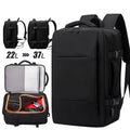 Business Backpack Waterproof with USB Charging Expandable Travel Luggage Trolley Laptop Backpack Mochila Viaje